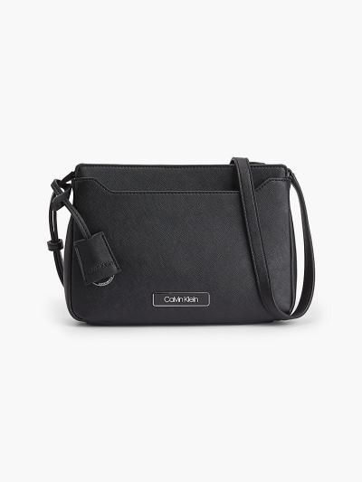 Calvin Klein Táskák & Kiegészítők HU532699 | Calvin Klein Bőr Női Crossbody Táska Fekete